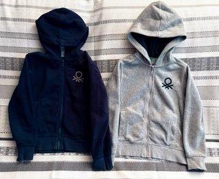 Benetton Sudaderas con Cremallera (2uds)