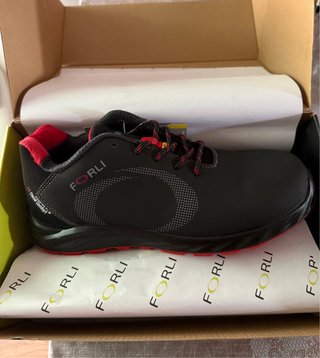 Zapatos de seguridad FORLI negros y rojos