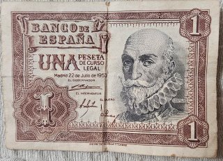 Billete 1 Peseta 1953