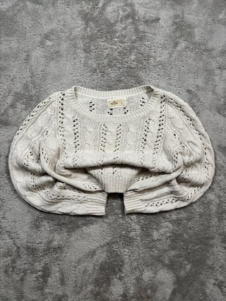 Jersey Hollister punto beige talla L