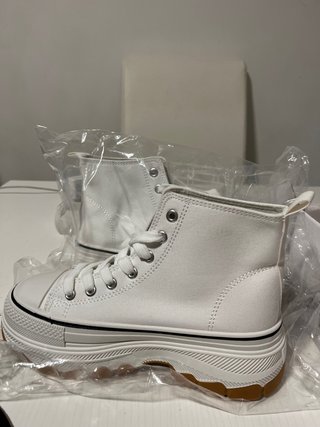 Zapatillas altas blancas con plataforma