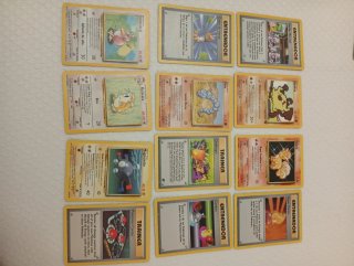 Lote de 12 Cartas Pokémon Antiguas