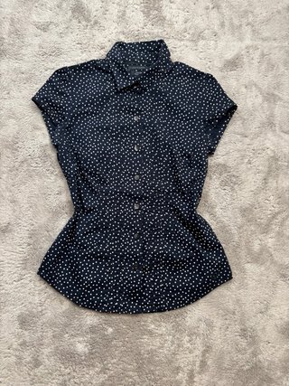 Camisa Tommy Hilfiger Lunares Negra
