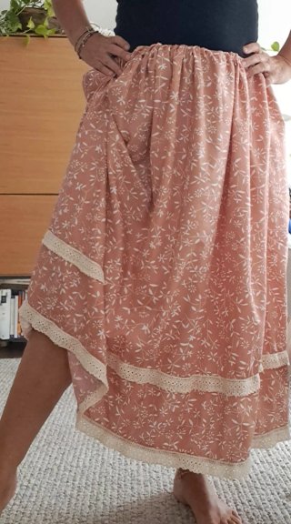 Falda 82cm, casera, pasiega, aldeana,regional
