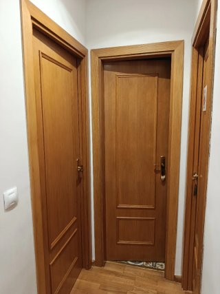 Puertas de paso macizas de madera