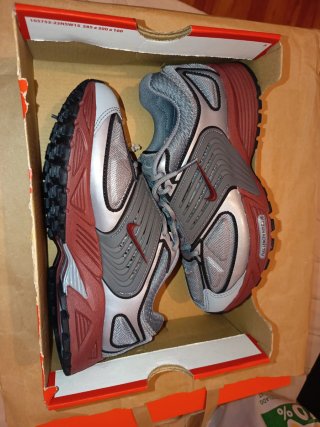 Zapatillas Nike Gris y Rojo