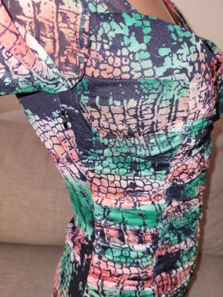 Vestido Ajustado Estampado