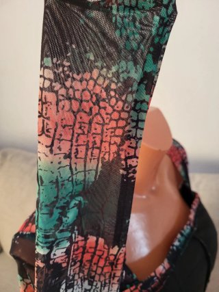 Vestido Ajustado Estampado