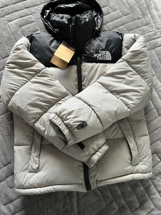 Chaqueta The North Face Beige y Negra