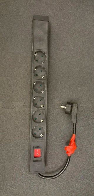 Regleta 6 enchufes con interruptor