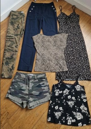 Lote de 6 prendas de ropa para mujer