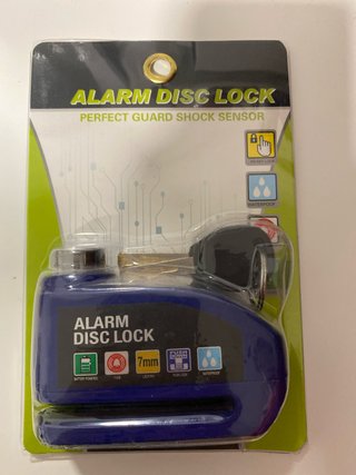 Candado de Disco para Moto con Alarma