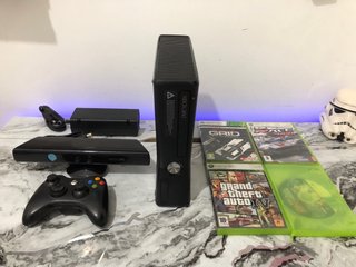 Consola Xbox 360 Negra con Kinect y Juegos