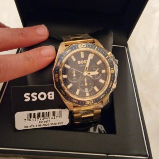 Reloj Boss Cronógrafo Dorado y Azul