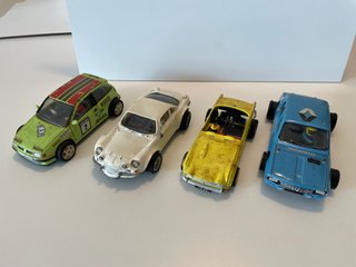 Lote 4 coches Scalextric artesanales