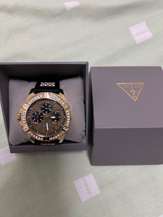 Reloj Guess Hombre Dorado y Negro