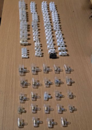 76 Ligadores Elétricos + 24 Conectores Transparent
