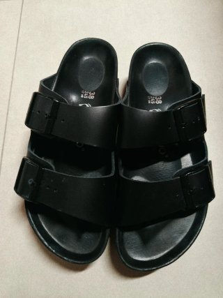 Sandalias Birkenstock x Papillio Negras
