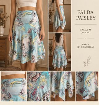 Falda Paisley Talla M