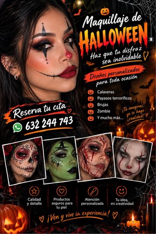 Maquillaje Halloween Profesional
