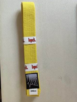 Cinturón de Artes Marciales NKL Amarillo
