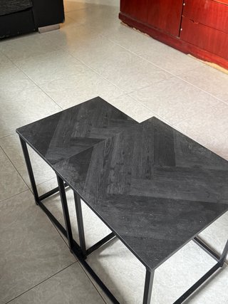 Mesa de centro auxiliar negra