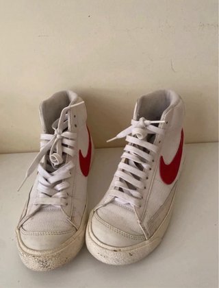 Zapatillas Nike Blazer Blancas y Rojas