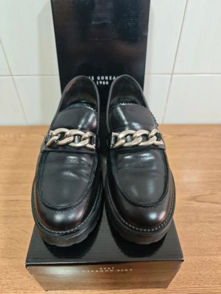 Mocasines Luis Gonzalo Piel Negra Talla 39