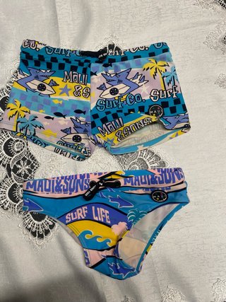 Set 2 Costumi Piscina Bambino 5-6 Anni