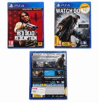 PS4 Red Dead Redemption y Watch Dogs