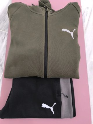 Chándal Puma Hombre Talla XL Verde y Negro