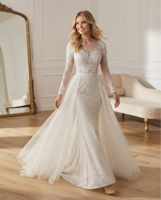 Vestido de Novia Alta Costura Silueta Sirena y pri