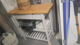 Mesa auxiliar de cocina con ruedas