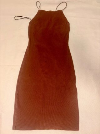 Vestido vintage marrón