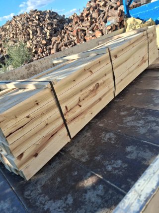 Tablones de madera 7x7cm x 2m