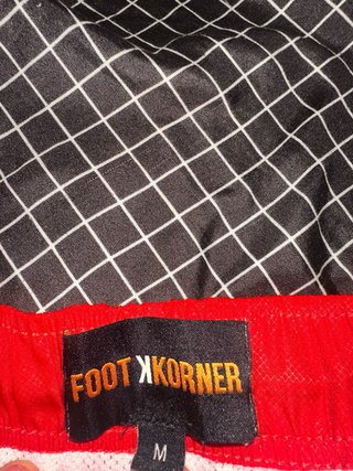 Pantalón corto de fútbol Korner rojo