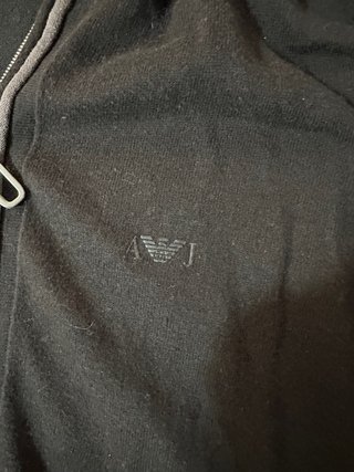 Jersey Emporio Armani Negro con Cremallera