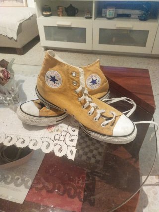 Zapatillas Converse Altas Amarillas
