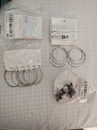 Pack Pendientes Aro Plateados
