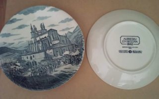Plato Decorativo Aurresku en Begoña 1842