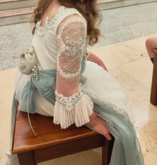 Vestido de Comunión y corona Chiqui Monair