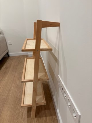 Zapatero de madera de pino Sklum