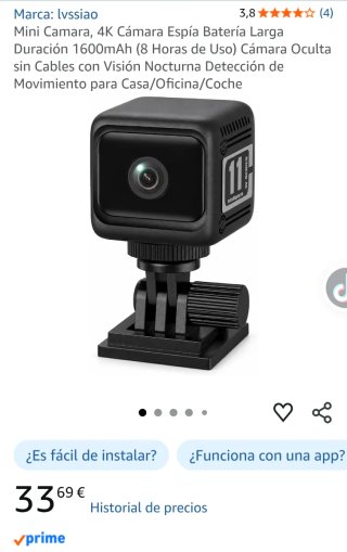Mini Cámara lvssiao 4K