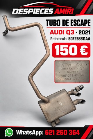 Tubo de escape Audi Q3 50F253611AA