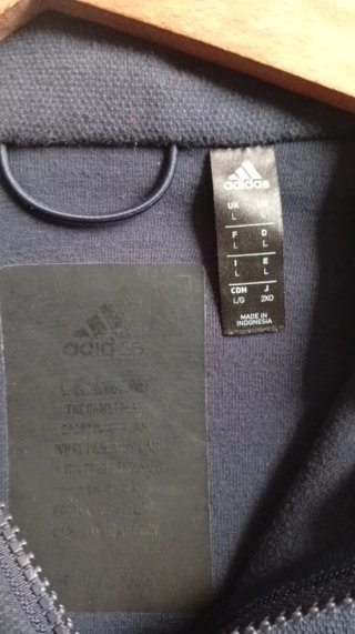 Sudadera Adidas cremallera azul marino