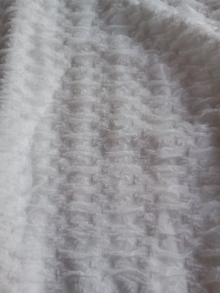 Mono Corto Blanco Textura Gofrada Halter Talla S