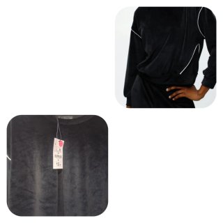 Sudadera Lefties Negra Talla L con etiqueta