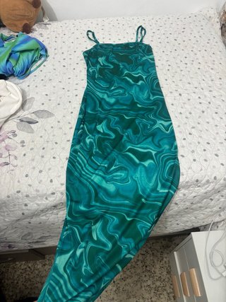 Vestido largo estampado