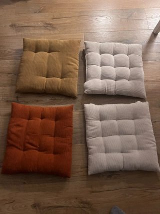 Set de 4 Cojines para Silla de Terciopelo