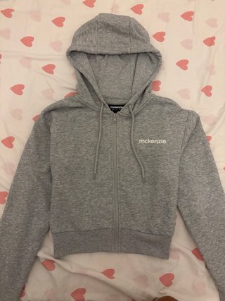 Sudadera Corta Gris McKenzie